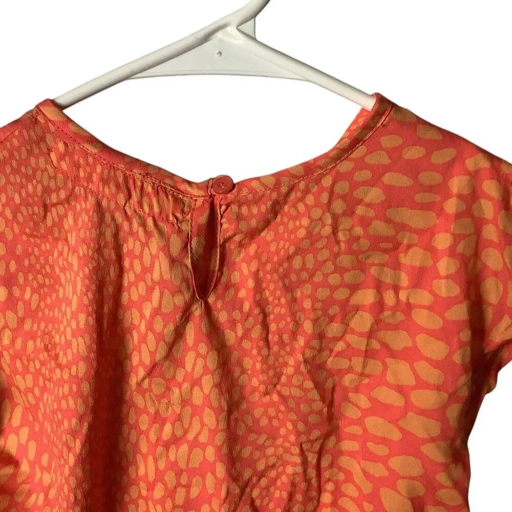 Free Planet Girls Cap Sleeve Dress Size 5 Colorful Polka Dot Pattern‎ Cotton